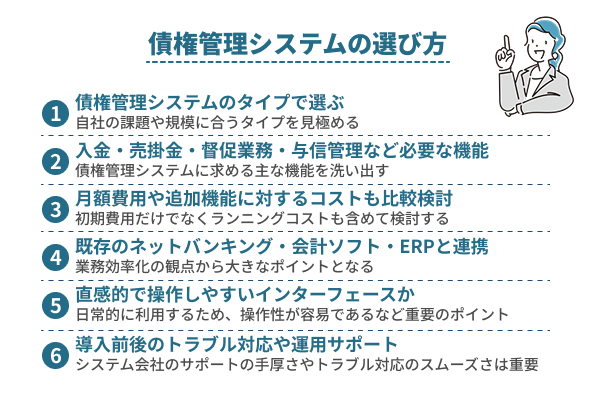 債権管理システムの選び方