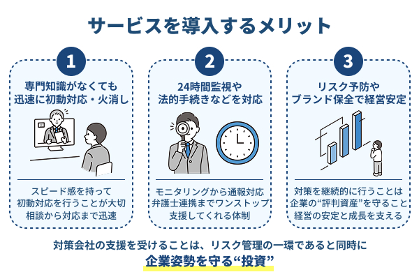 風評被害対策会社・サービスを導入するメリット3選