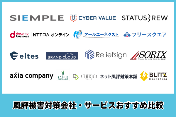 風評被害対策におすすめ会社・サービス